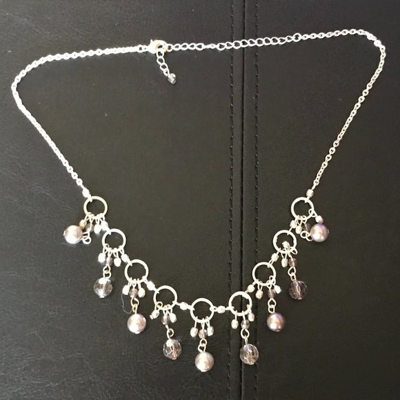 Jewelry - Women Necklace Silver Tone Fashion Jewelry Purple